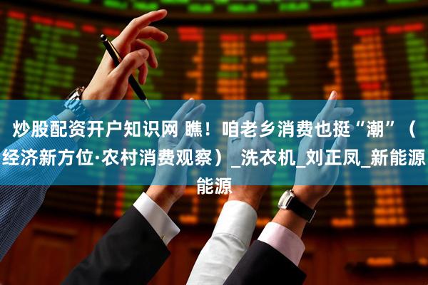 炒股配资开户知识网 瞧！咱老乡消费也挺“潮”（经济新方位·农村消费观察）_洗衣机_刘正凤_新能源